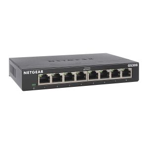 NETGEAR 8-Port Gigabit Ethernet Unmanaged Switch (GS308) – Home Network Hub, Office Ethernet Splitter, Plug-and-Play, Silent Operation, Desktop or Wall Mount