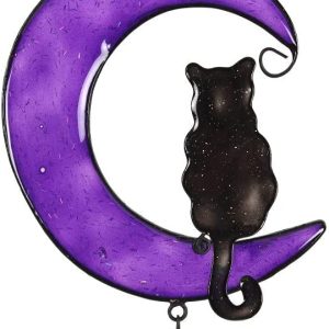 Cat-on a-Moon Wind Chime