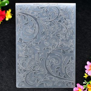 Kwan Crafts Leaves Plastic Embossing Folders for Card Making Scrapbooking and Other Paper Crafts